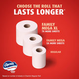 Charmin Toilet Paper Ultra Strong Clean Touch, 18 Family Mega XL Rolls = 126 Regular Rolls