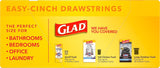 Glad Medium Trash Bags, 8 Gallon, Fragrance Free Garbage Bags With Drawstring, 26 Count