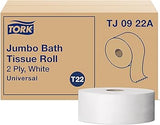 Tork Jumbo Toilet Paper Roll White T22, Universal, 2-ply, 12 x 1000', TJ0922A