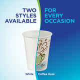 Dixie PerfecTouch 10 oz Paper Coffee Cups By GP PRO, Coffee Haze Design, 500 Count (25 Disposable Cups Per Sleeve, 20 Sleeves Per Case), 5310DX