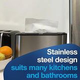 Tork Xpress Stainless Steel Paper Towel Dispenser Compact Design, Fits H2 Hand Towels, Ideal for Home Use Single Unit (302030)