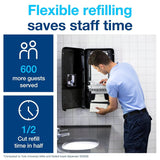 Tork PeakServe Continuous Hand Towel Dispenser Black H5, High Capacity, Elevation Range, 552528 + PeakServe Continuous Paper Hand Towels White H5, 1 ply, 12 x 270 paper hand towels, 105066