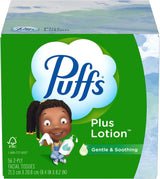 Puffs Plus Lotion Facial Tissues, 10 Cubes, 56 Tissues Per Box