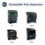 Tork Paper Hand Towel Roll White H21, Advanced, 100% Recycled Fiber, 6 rolls x 800 ft, RB800