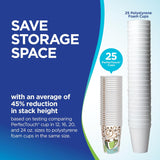 Dixie PerfecTouch 16 oz. Insulated Paper Hot Coffee Cup by GP PRO (Georgia-Pacific), Coffee Haze, 5356DX, 500 Count (25 Cups Per Sleeve, 20 Sleeves Per Case), Coffee Haze Design