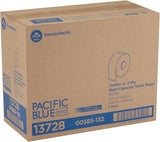 Georgia-Pacific Pacific Blue Select 2-Ply Jumbo Jr. 9'' Toilet Paper by GP PRO (Georgia-Pacific),13728,1,000 Linear Feet Per Roll,8 Rolls Per Case