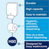 Tork Hand Towel Roll Natural H80, Universal, 100% Recycled Fiber, 6 Rolls x 800 ft, 8031300