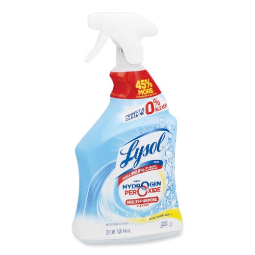 Lysol® Hydrogen Peroxide Cleaner, Citrus, 32 oz.Spray Bottle, 9/CT (89289CT)