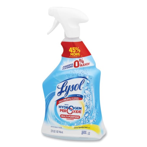Lysol® Hydrogen Peroxide Cleaner, Citrus, 32 oz.Spray Bottle, 9/CT (89289CT)