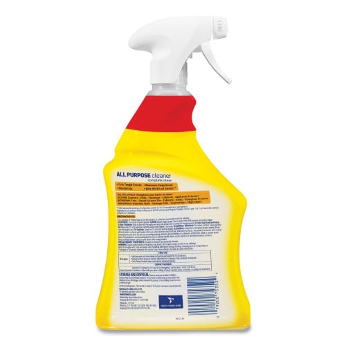Lysol® All-Purpose Disinfectant Cleaner, Lemon Scent, 32 oz., 6 Spray Bottles (75352EA-6)