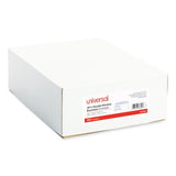 Universal Double Window Business Envelope, #8 5/8, Commercial Flap, Gummed Closure, 3.63 x 8.63, White, 500/Box (UNV36300)