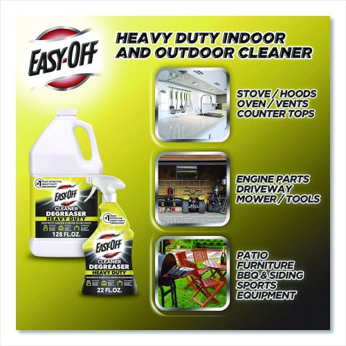 EASY-OFF Heavy Duty Cleaner Degreaser, 32 oz Spray Bottle, 6/Carton (99624)