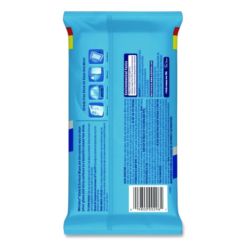 Windex® Glass and Surface Wet Wipe, 7"x 8", 38 Wipe Pack, 12 Packs (319251)