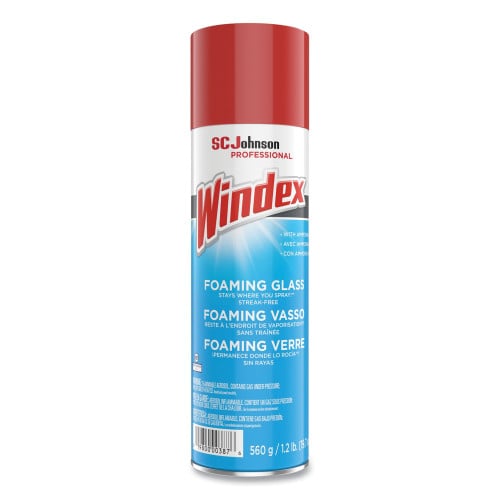 Windex® Foaming Glass Cleaner, Fresh Scent, 20 oz, 6 Aerosol Cans (333813)