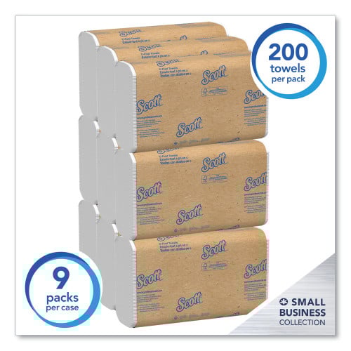 Scott® Essential C-Fold Paper Towels, 1-Ply, White, 1800 Towels (03623)