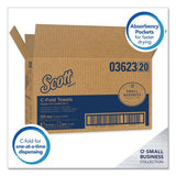 Scott® Essential C-Fold Paper Towels, 1-Ply, White, 1800 Towels (03623)