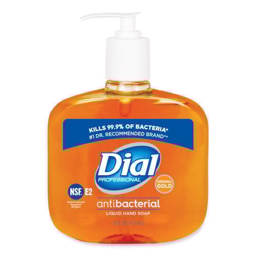 Dial Gold Antibacterial Liquid Hand Soap, Floral Scent, 16 oz (80790EA)