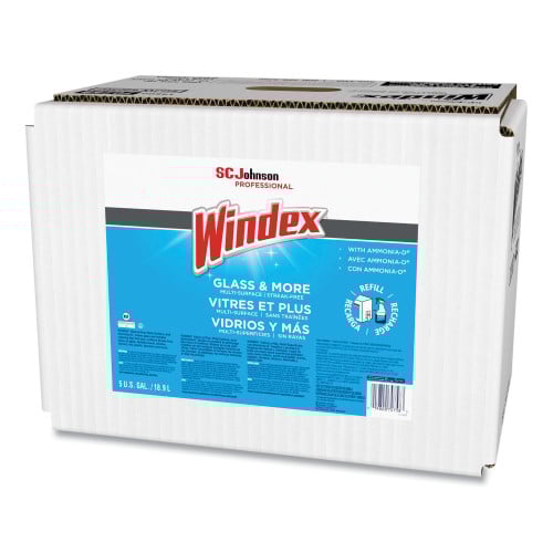 Windex® Glass Cleaner with Ammonia-D, 5 Gallon Bag-in-Box Dispenser (696502)