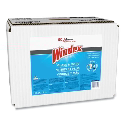 Windex® Glass Cleaner with Ammonia-D, 5 Gallon Bag-in-Box Dispenser (696502)