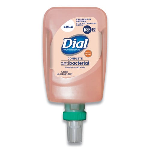 Dial Antibacterial Foaming Hand Wash Refill for FIT Manual Dispenser, Original Scent, 1.2 L, 3/Carton (16670)