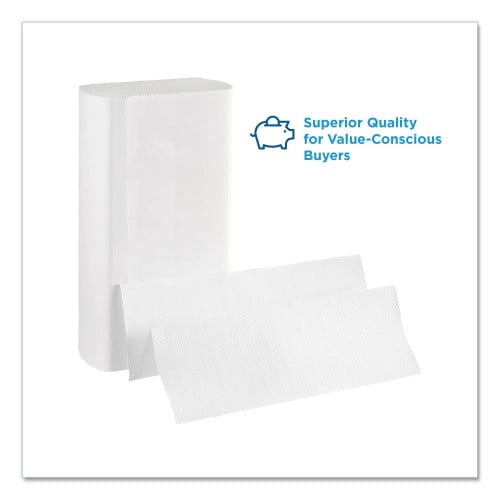 Pacific Blue™ Multifold Paper Towels, 1-Ply, White, 4000 Towels (20389)