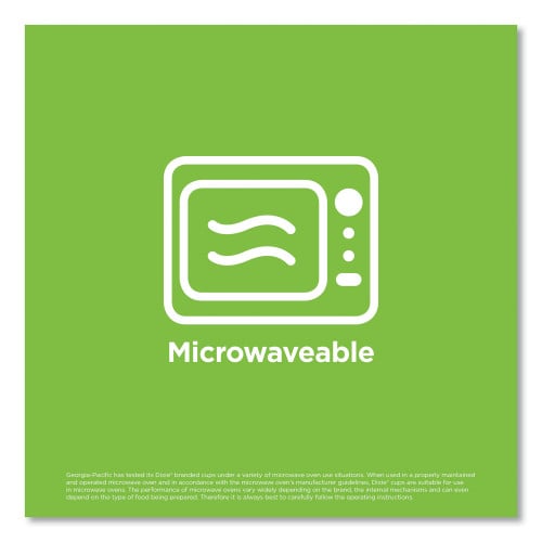 Dixie PerfecTouch Paper Hot Cups, 12 oz, Coffee Haze Design, 25 Sleeve, 20 Sleeves/Carton (5342DX)