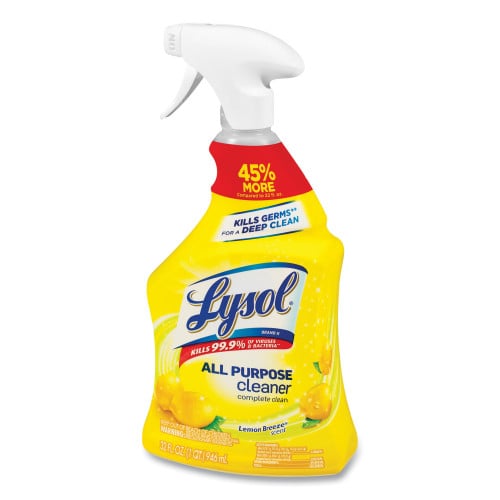 Lysol® All-Purpose Disinfectant Cleaner, Lemon Scent, 32 oz., 6 Spray Bottles (75352EA-6)
