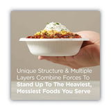 Dixie Pathways Heavyweight Paper Bowls, WiseSize, 12 oz, Green/Burgundy, 125/Pack (SXB12WSPK)