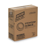 Dixie Drink-Thru Lid, Fits 8oz Hot Drink Cups, Fits 8 oz Cups, White, 1,000/Carton (9538DX)