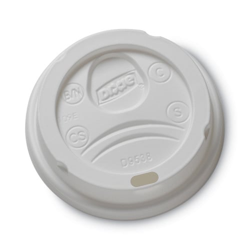 Dixie Drink-Thru Lid, Fits 8oz Hot Drink Cups, Fits 8 oz Cups, White, 1,000/Carton (9538DX)
