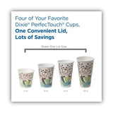 Dixie Dome Drink-Thru Lids, Fits 10 oz to 16 oz Paper Hot Cups, White, 1,000/Carton (D9542)