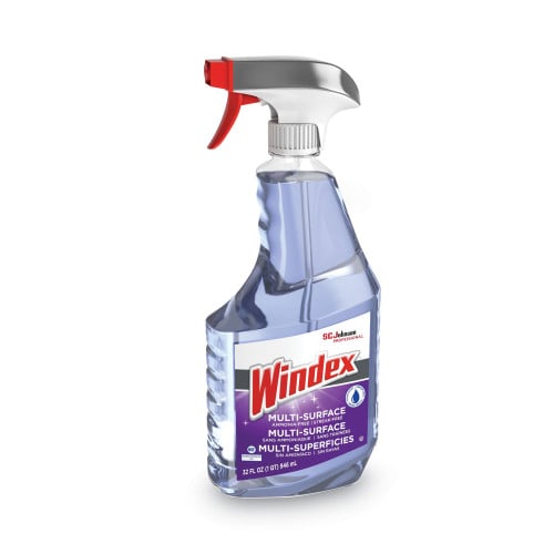 Windex Non-Ammoniated Glass/Multi Surface Cleaner, Fresh Scent, 32 oz Bottle, 8/Carton (322381)