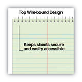 Universal Steno Pads, Gregg Rule, Red Cover, 80 Green-Tint 6 x 9 Sheets, 6/Pack (UNV86920PK)