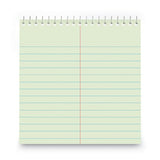 Universal Steno Pads, Gregg Rule, Red Cover, 80 Green-Tint 6 x 9 Sheets, 6/Pack (UNV86920PK)