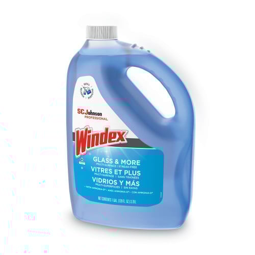 Windex® Glass Cleaner with Ammonia-D, Unscented, 1 Gallon Bottle (696503EA)