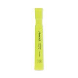 Universal Desk Highlighters, Fluorescent Yellow Ink, Chisel Tip, Yellow Barrel, Dozen (UNV08861)