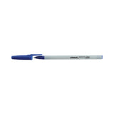 Universal Ballpoint Pen, Stick, Medium 1 mm, Blue Ink, Gray/Blue Barrel, Dozen (UNV27411)