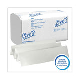 Scott Slimfold Towels, 1-Ply, 7.5 x 11.6, White, 90/Pack, 24 Packs/Carton (04442)