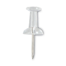 Universal Clear Push Pins, Plastic, Clear, 0.38", 400/Pack (UNV31306)