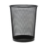 Universal Mesh Wastebasket, 18 qt, Steel Mesh, Black (UNV20008)