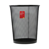 Universal Mesh Wastebasket, 18 qt, Steel Mesh, Black (UNV20008)
