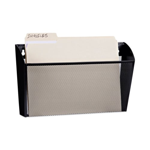 Universal Metal Mesh Wall File, Letter Size, 14" x 3.1" x 8.2", Black (UNV20026)