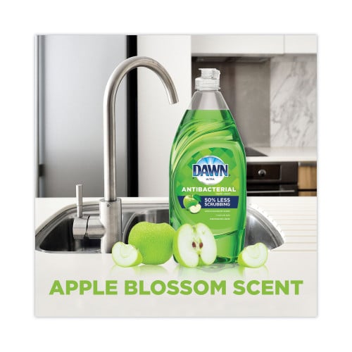 Dawn Ultra Antibacterial Dishwashing Liquid, Apple Blossom Scent, 38 oz Bottle (01134EA)