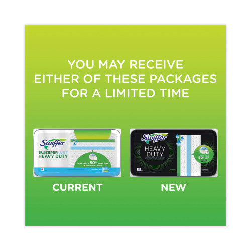 Swiffer Heavy-Duty Wet Refill Cloths, 10 x 8, Open Window Fresh, 20/Tub, 6 Tubs/Carton (76472)