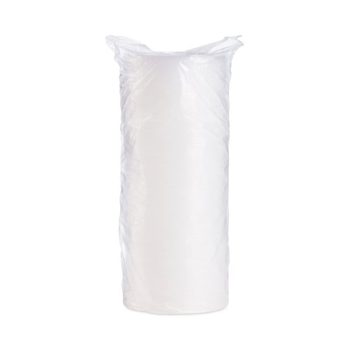 Dart Plastic Lids for Foam Cups, Bowls and Containers, Flat, Vented, Fits 6-32 oz, Translucent, 100/Pack, 10 Packs/Carton (20JL)