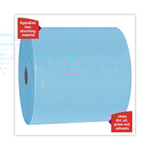 WypAll X70 Cloths, Jumbo Roll, 12.4 x 12.2, Blue, 870/Roll (41611)