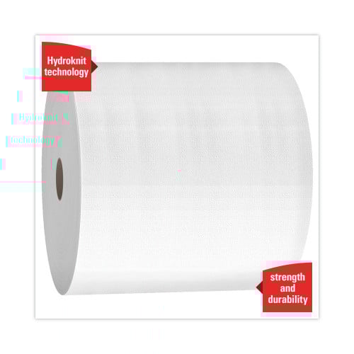 WypAll X50 Cloths, Jumbo Roll, 13.4 x 9.8, White, 1,100/Roll (35015)
