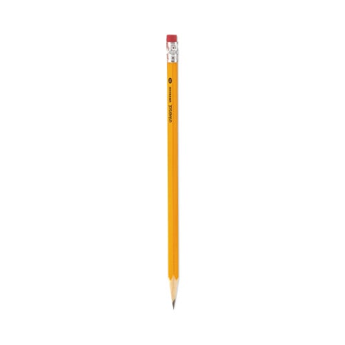 Universal #2 Woodcase Pencil, HB (#2), Black Lead, Yellow Barrel, Dozen (UNV55400)