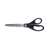 Universal Stainless Steel Office Scissors, 7" Long, 3" Cut Length, Straight Black Handle (UNV92008)