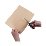 Universal Stainless Steel Office Scissors, 7" Long, 3" Cut Length, Straight Black Handle (UNV92008)